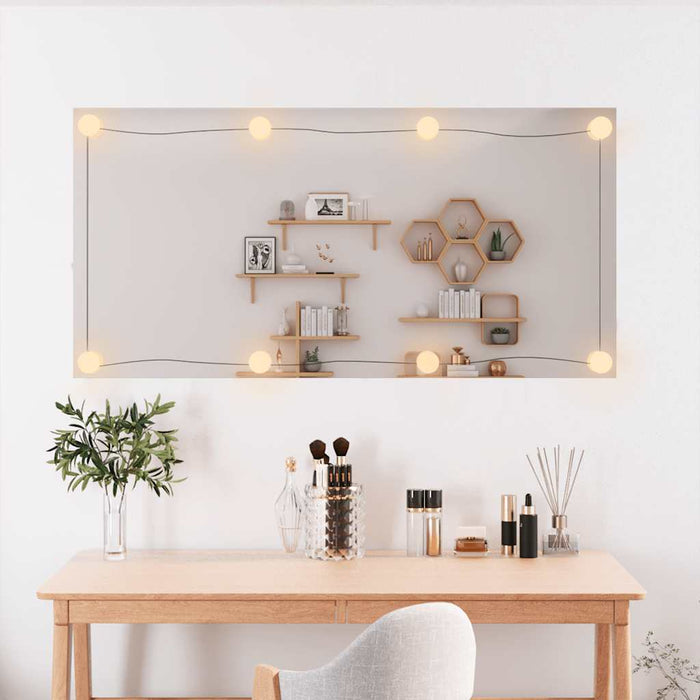 Oglindă de perete cu lumini LED 50x100 cm sticlă dreptunghiular - WALTI WALTI