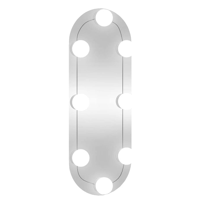 Oglindă de perete cu lumini LED 15x40 cm oval sticlă - WALTI WALTI