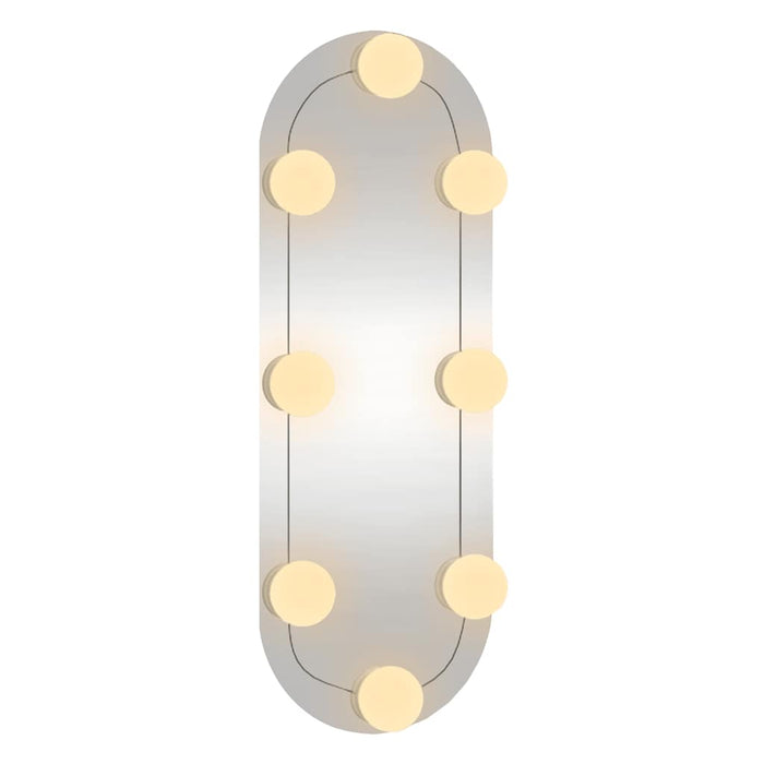Oglindă de perete cu lumini LED 15x40 cm oval sticlă - WALTI WALTI