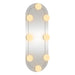 Oglindă de perete cu lumini LED 15x40 cm oval sticlă - WALTI WALTI