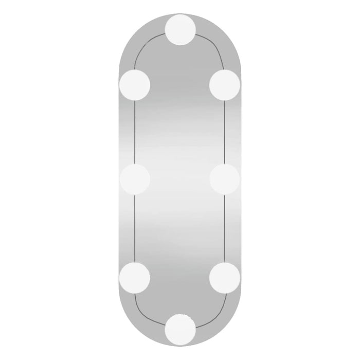 Oglindă de perete cu lumini LED 15x40 cm oval sticlă - WALTI WALTI