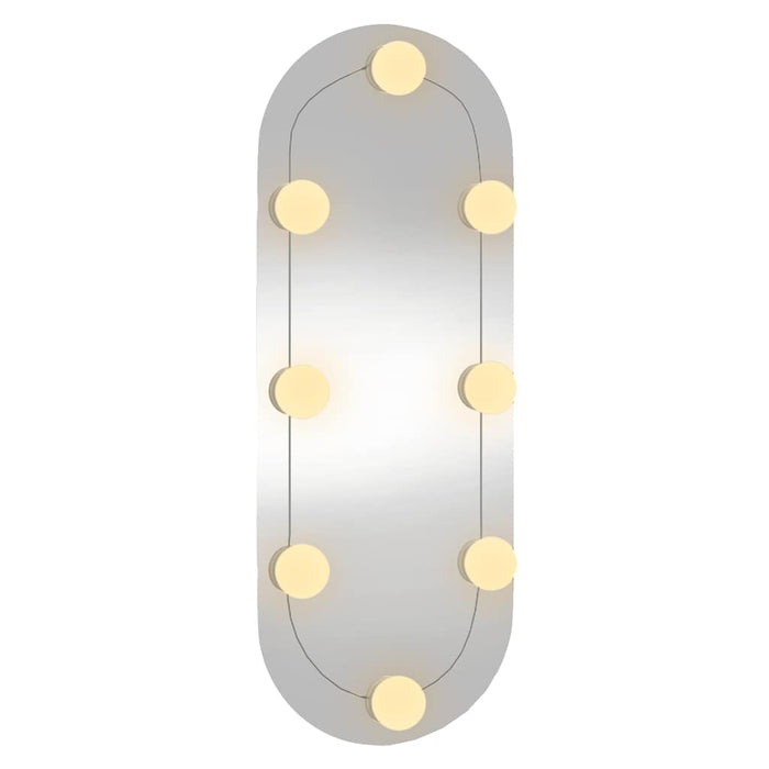 Oglindă de perete cu lumini LED 20x50 cm oval sticlă - WALTI WALTI