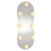 Oglindă de perete cu lumini LED 20x50 cm oval sticlă - WALTI WALTI