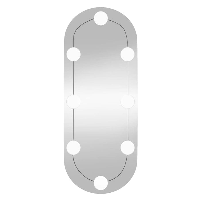 Oglindă de perete cu lumini LED 20x50 cm oval sticlă - WALTI WALTI