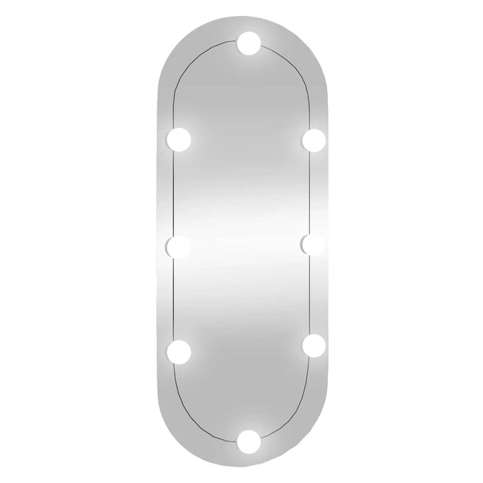 Oglindă de perete cu lumini LED 30x70 cm oval sticlă - WALTI WALTI