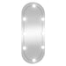 Oglindă de perete cu lumini LED 30x70 cm oval sticlă - WALTI WALTI