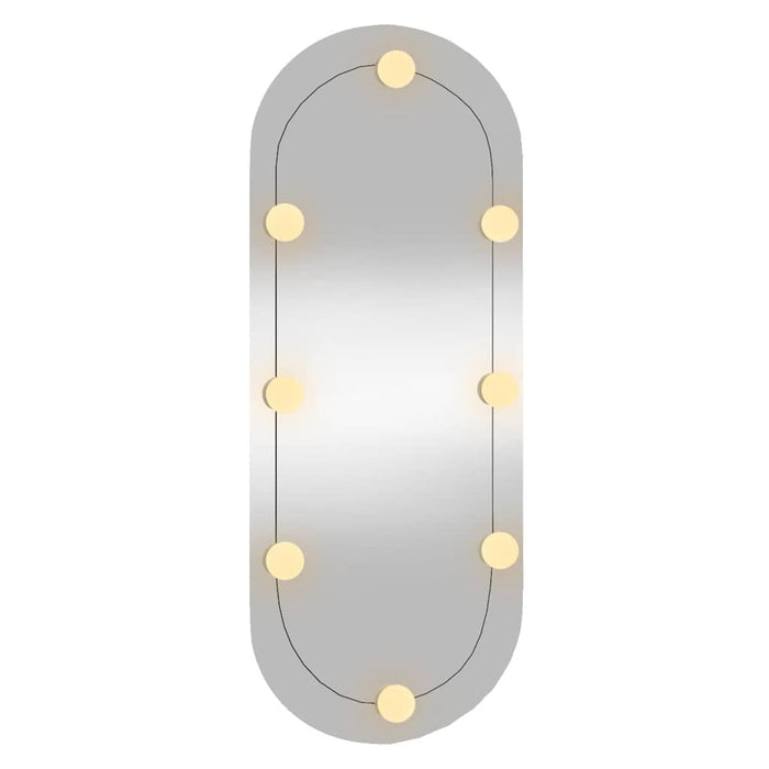 Oglindă de perete cu lumini LED 30x70 cm oval sticlă - WALTI WALTI