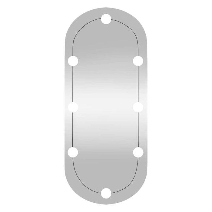 Oglindă de perete cu lumini LED 30x70 cm oval sticlă - WALTI WALTI