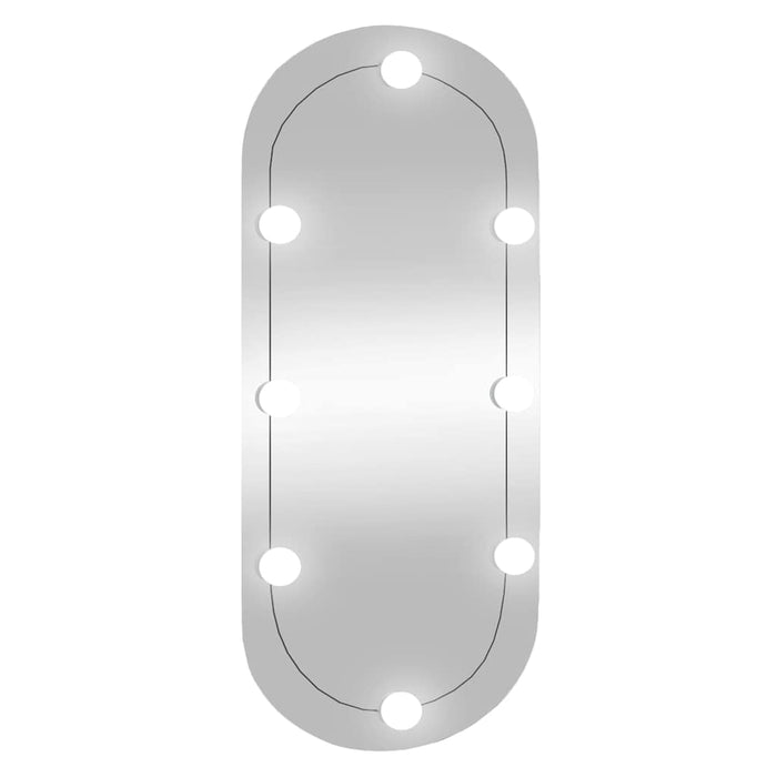 Oglindă de perete cu lumini LED 35x80 cm oval sticlă - WALTI WALTI
