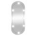 Oglindă de perete cu lumini LED 35x80 cm oval sticlă - WALTI WALTI