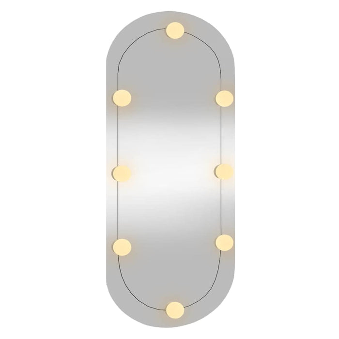 Oglindă de perete cu lumini LED 35x80 cm oval sticlă - WALTI WALTI