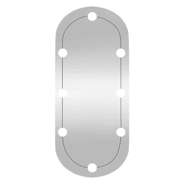 Oglindă de perete cu lumini LED 35x80 cm oval sticlă - WALTI WALTI