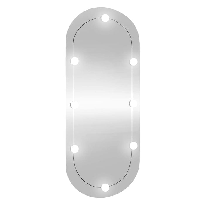 Oglindă de perete cu lumini LED 45x100 cm oval sticlă - WALTI WALTI