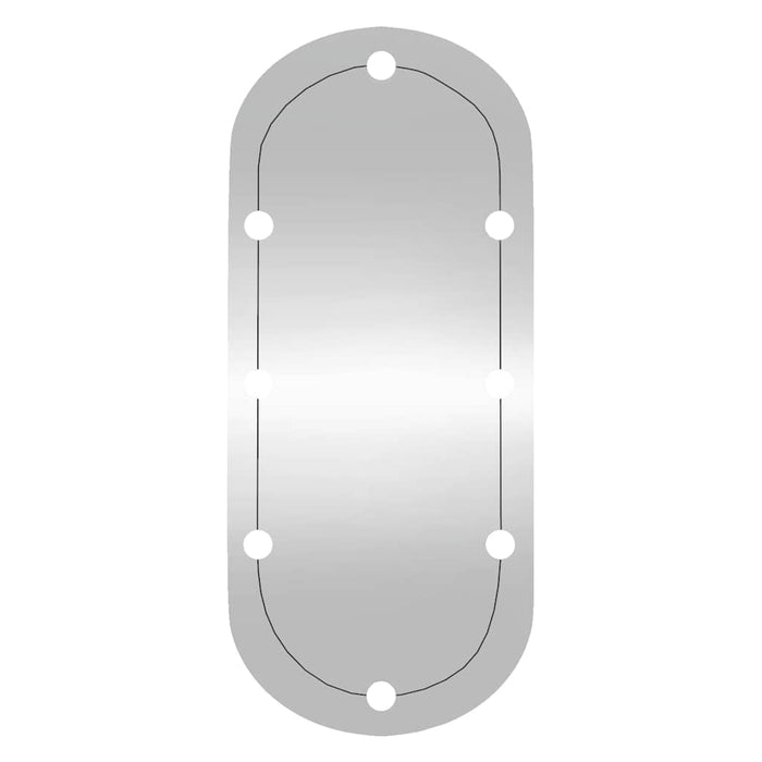 Oglindă de perete cu lumini LED 45x100 cm oval sticlă - WALTI WALTI