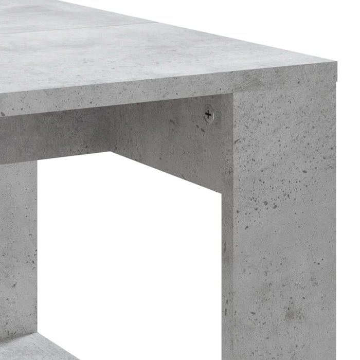 Măsuță de cafea, gri beton, 102x50x35 cm, lemn prelucrat - WALTI WALTI