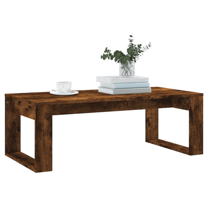 Măsuță de cafea, stejar afumat, 102x50x35 cm, lemn prelucrat - WALTI WALTI