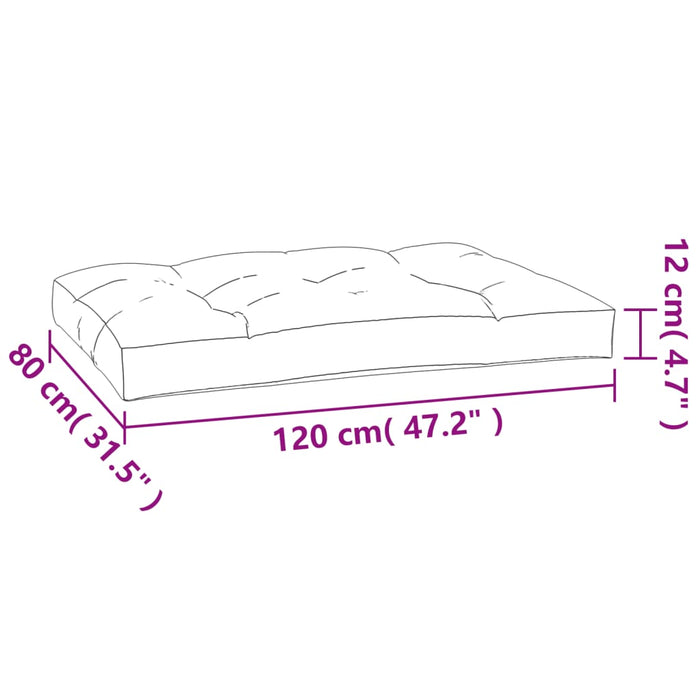 Perne de paleți, 7 buc., bej, material textil WALTI