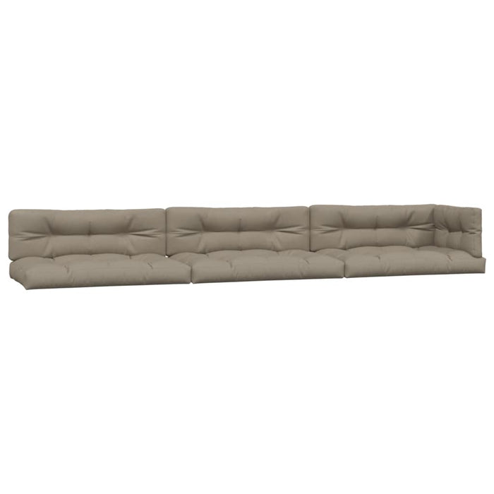 Perne de paleți, 7 buc., gri taupe, material textil WALTI
