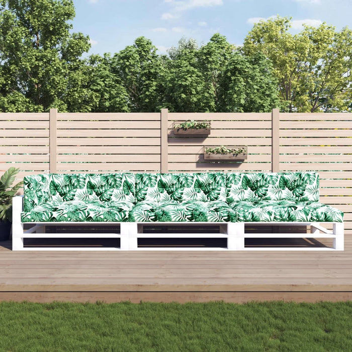 Perne de paleți, 7 buc., model cu frunze, material textil - WALTI WALTI