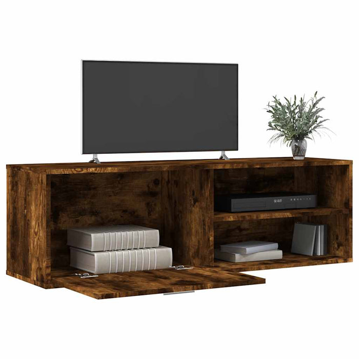 Comodă TV, stejar fumuriu, 120x34x37 cm, lemn compozit - WALTI WALTI
