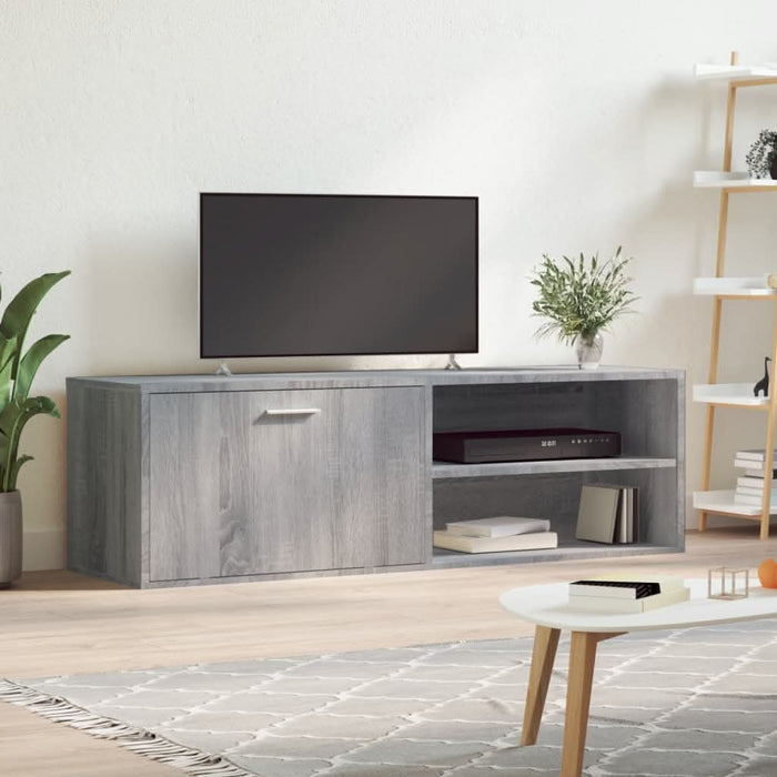 Comodă TV, gri sonoma, 120x34x37 cm, lemn prelucrat - WALTI WALTI