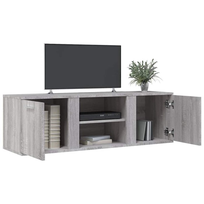 Comodă TV, gri sonoma, 120x34x37 cm, lemn prelucrat - WALTI WALTI