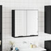 Dulap baie cu oglindă negru 64x20x67 cm lemn compozit - WALTI WALTI