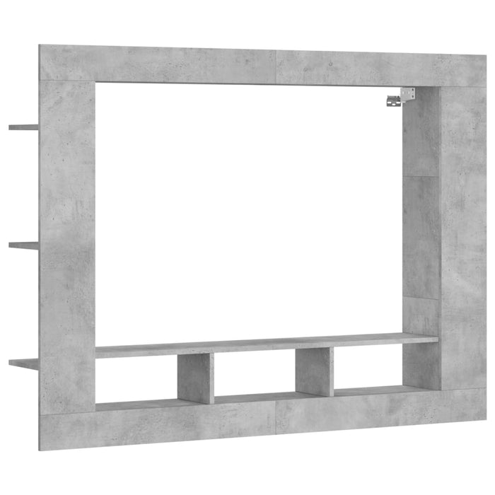 Comodă TV, gri beton, 152x22x113 cm, lemn prelucrat - WALTI WALTI