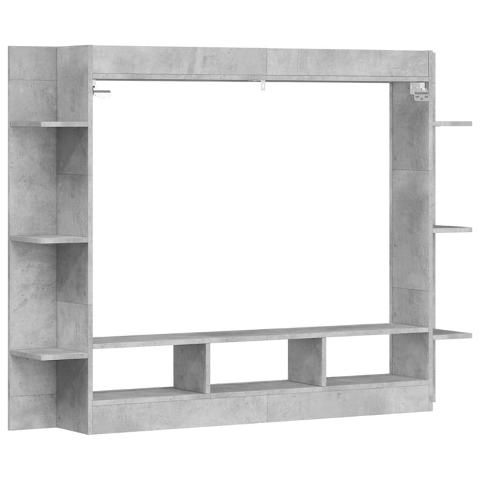 Comodă TV, gri beton, 152x22x113 cm, lemn prelucrat - WALTI WALTI