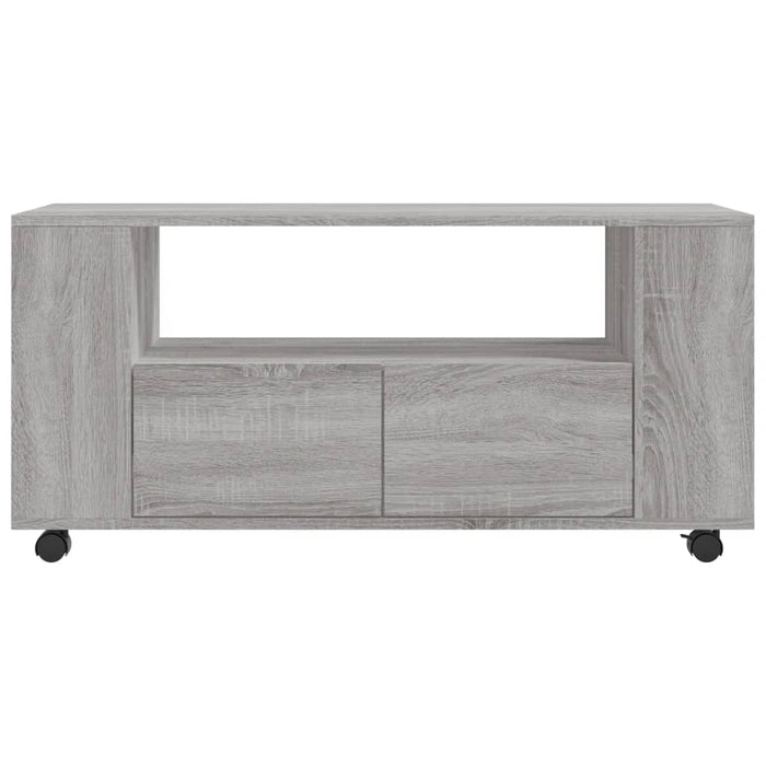 Comodă TV, gri sonoma, 102x34,5x43 cm, lemn prelucrat - WALTI WALTI