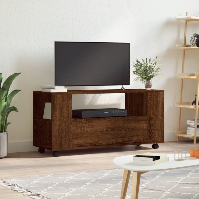 Comodă TV, stejar maro, 102x34,5x43 cm, lemn prelucrat WALTI