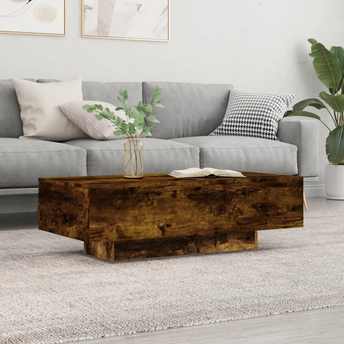 Măsuță de cafea, stejar afumat, 100x49,5x31 cm, lemn prelucrat - WALTI WALTI