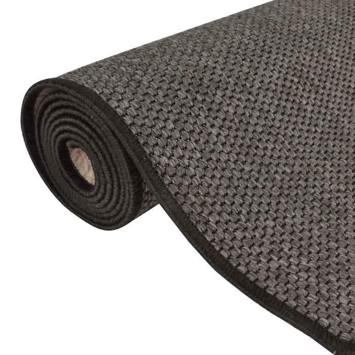 Covor traversă aspect sisal, antracit, 50x200 cm - WALTI WALTI