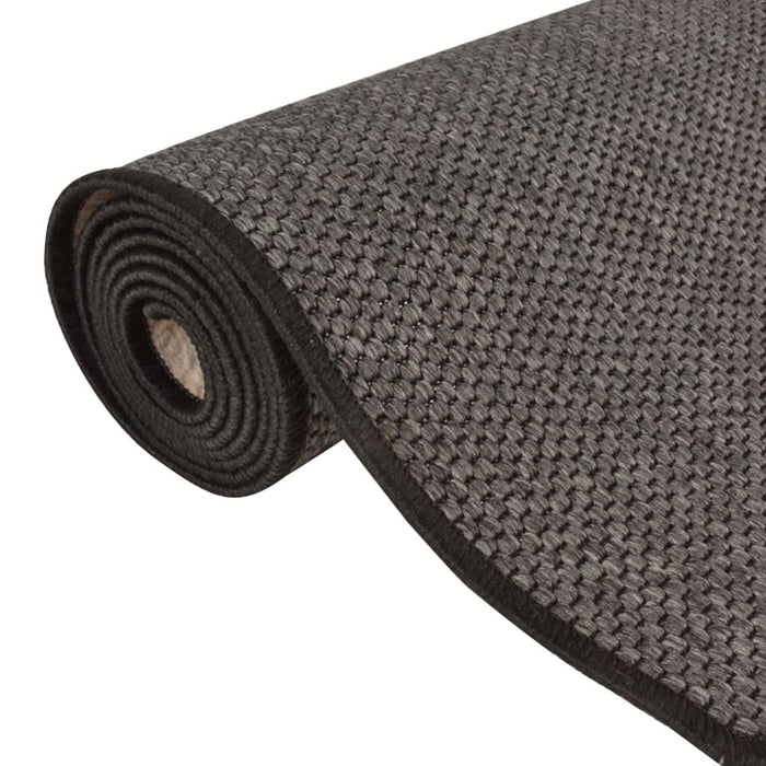Covor traversă aspect sisal, antracit, 50x250 cm - WALTI WALTI