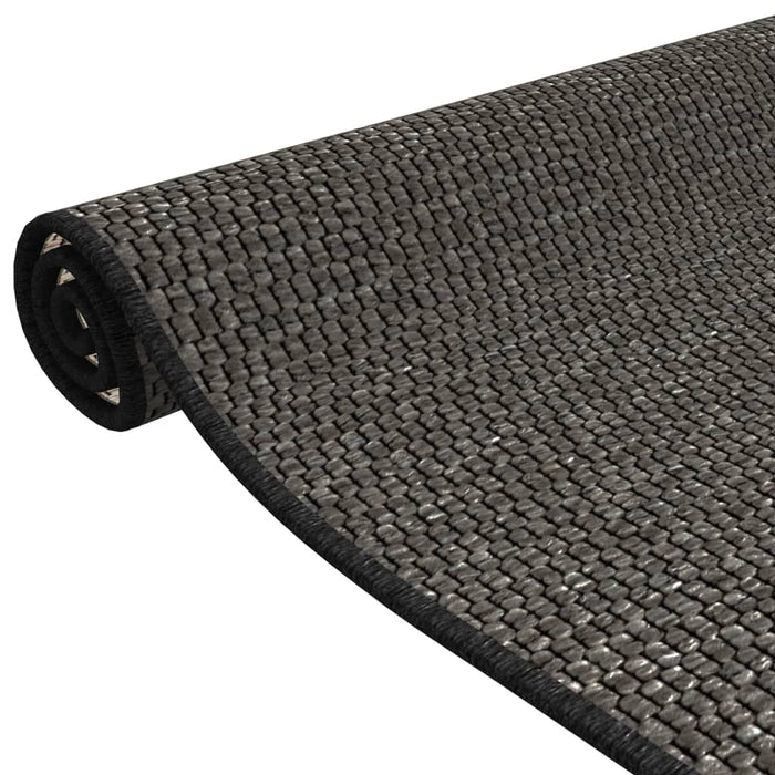 Covor traversă aspect sisal, antracit, 80x150 cm - WALTI WALTI