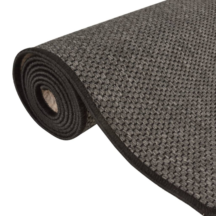Covor traversă aspect sisal, antracit, 80x200 cm - WALTI WALTI
