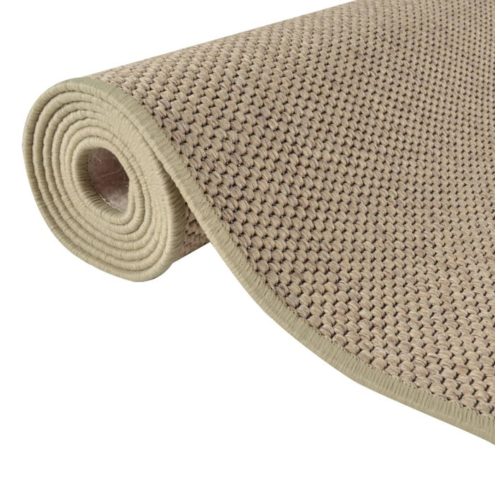 Covor traversă aspect sisal, nisipiu, 80x400 cm - WALTI WALTI