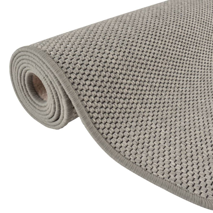 Covor traversă cu aspect sisal, argintiu, 50x250 cm WALTI