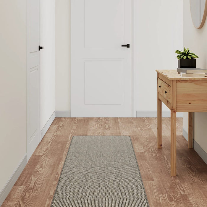 Covor traversă cu aspect sisal, argintiu, 50x250 cm WALTI