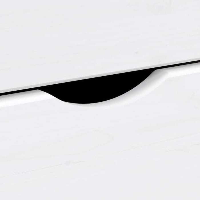 Dulap rulant cu sertare MOSS, alb, lemn masiv de pin - WALTI WALTI