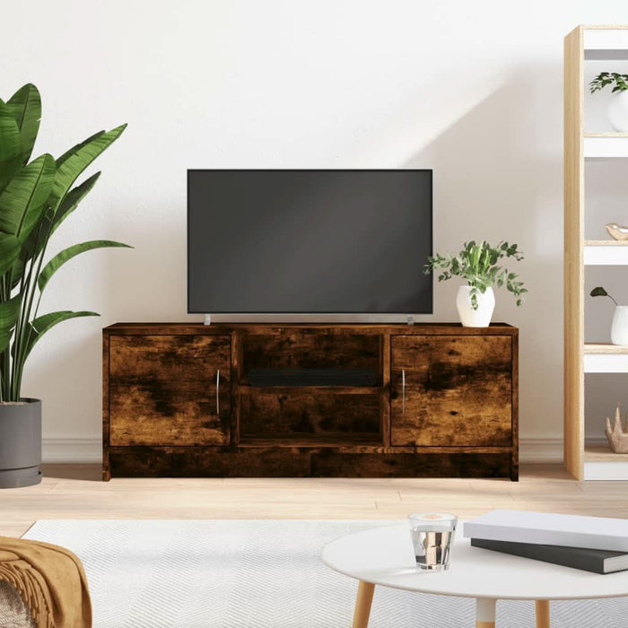 Comodă TV, stejar afumat, 102x30x37,5 cm, lemn prelucrat - WALTI WALTI