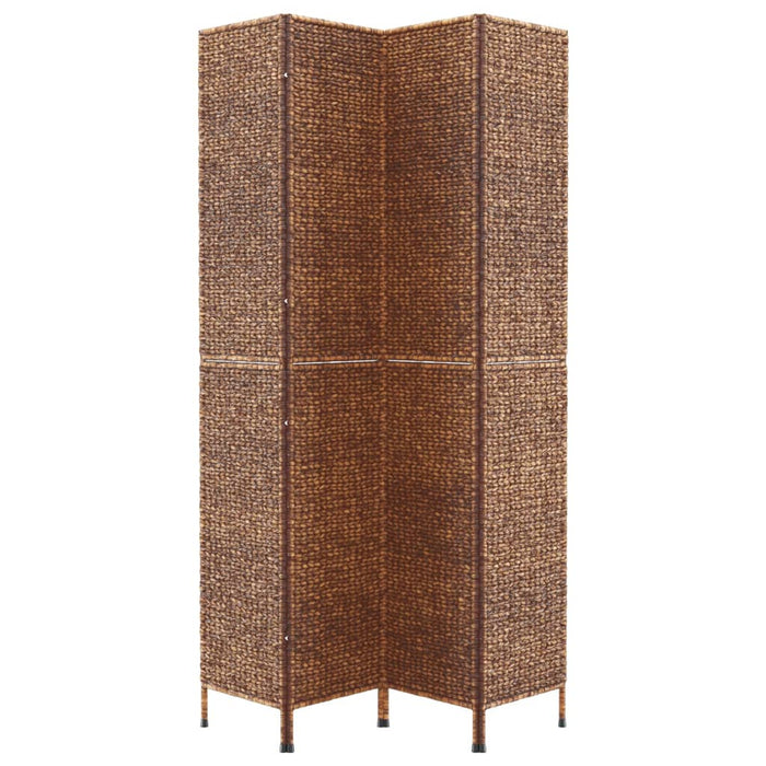Paravan de cameră cu 4 panouri maro, 163x180 cm, zambilă de apă WALTI