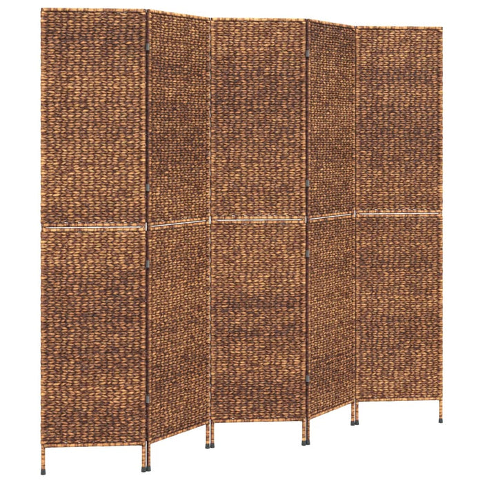 Paravan de cameră cu 5 panouri maro, 205x180 cm, zambilă de apă - WALTI WALTI