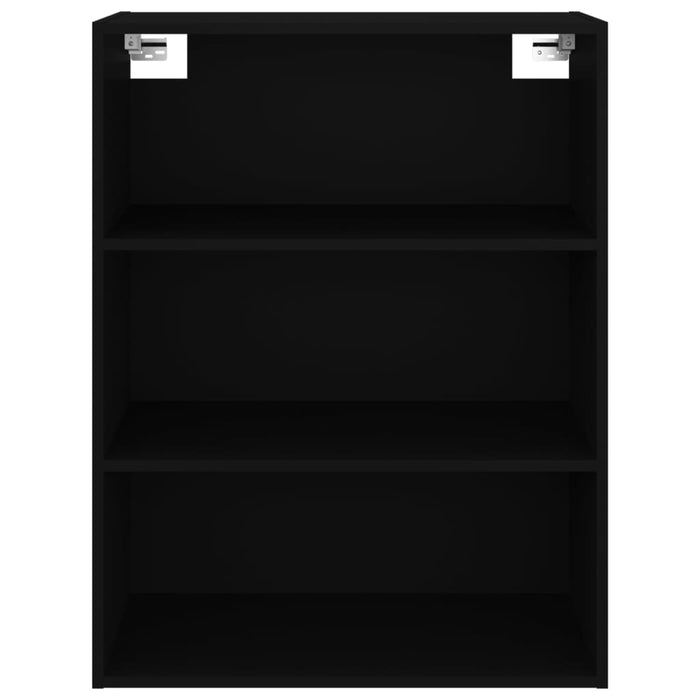 Dulap înalt, negru, 69,5x34x180 cm, lemn compozit WALTI