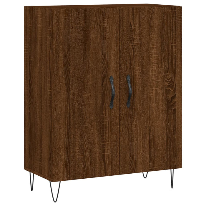Dulap înalt, stejar maro, 69,5x34x180 cm, lemn compozit WALTI