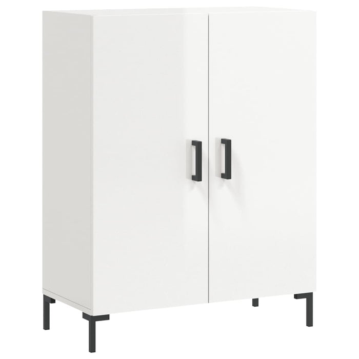 Dulap înalt, alb extralucios, 69,5x34x180 cm, lemn compozit WALTI