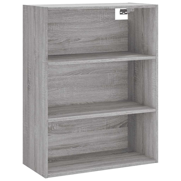 Dulap înalt, gri sonoma, 69,5x34x180 cm, lemn compozit WALTI
