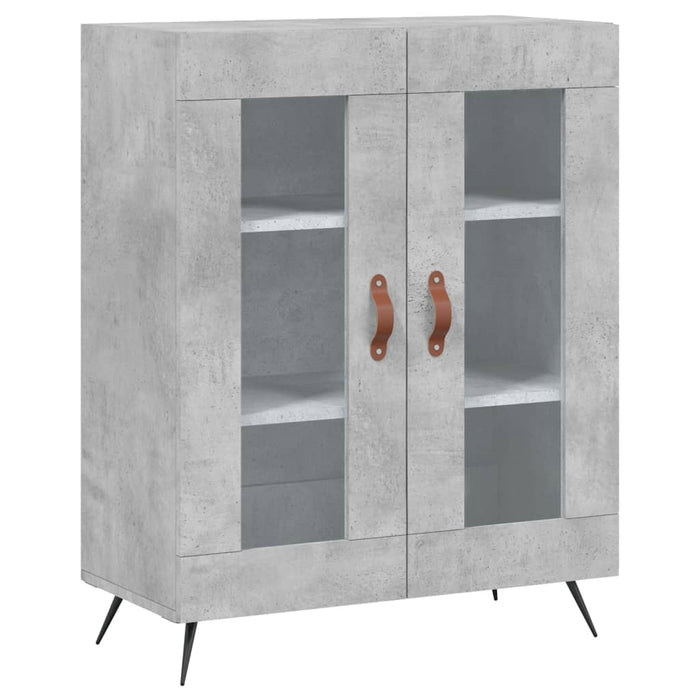 Dulap înalt, gri beton, 69,5x34x180, lemn compozit - WALTI WALTI