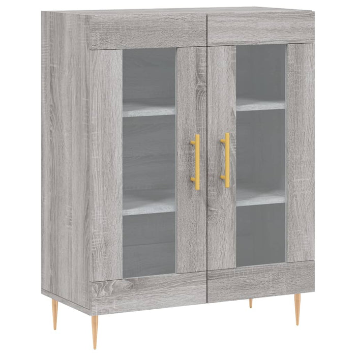 Dulap înalt, gri sonoma, 69,5x34x180 cm, lemn compozit WALTI