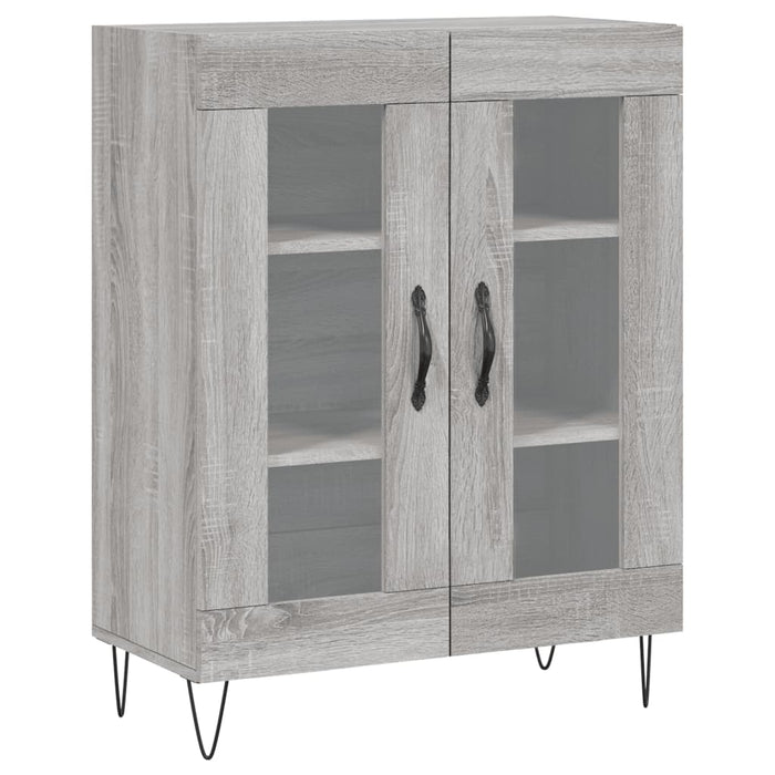 Dulap înalt, gri sonoma, 69,5x34x180 cm, lemn compozit WALTI